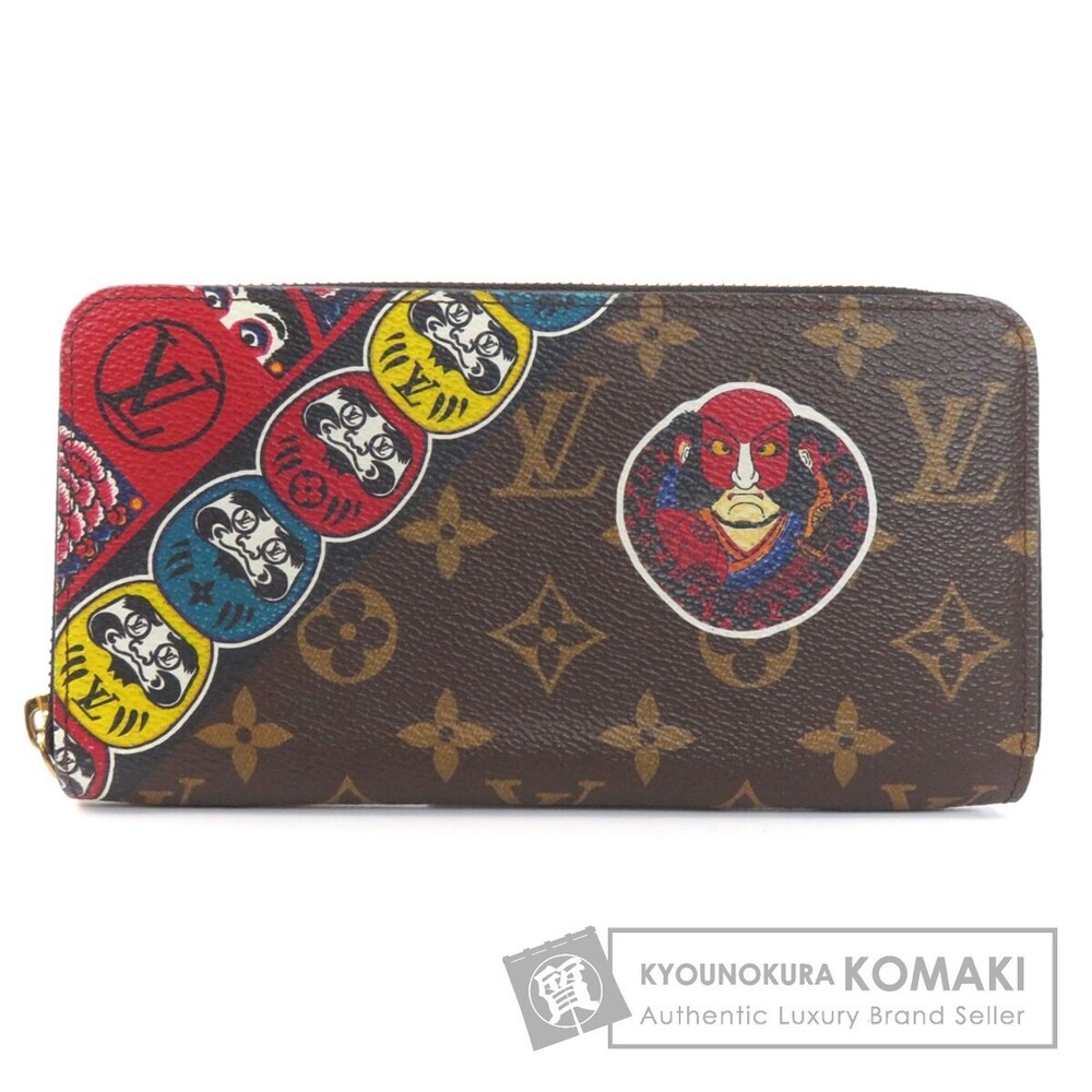 Louis Vuitton Zippy Wallet Daruma Kabuki Monogram Long Canvas